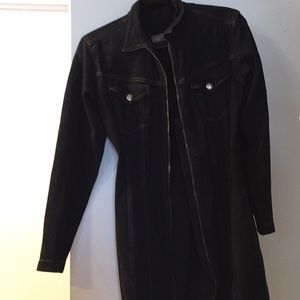 Calvin Klein Long Dark Jean Jacket